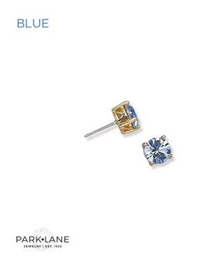 Park Lane Impression Blue Round  Stud Earrings
